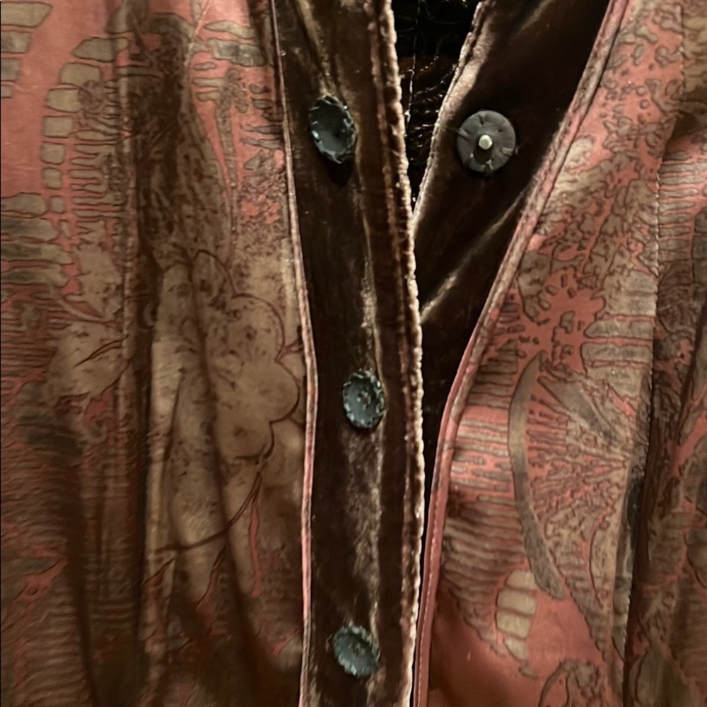 Reversible Elegant Brown Velvet and Burgundy Blazer size 10 EUC Elie Tahari RARE - Picture 11 of 16